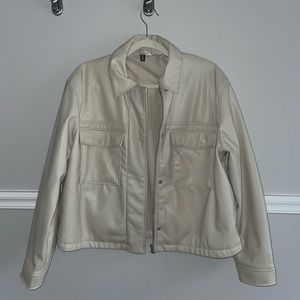 Faux leather jacket